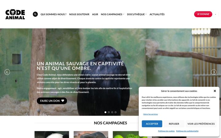 Screenshot of code-animal.com