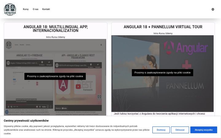 Screenshot of code-brothers.eu