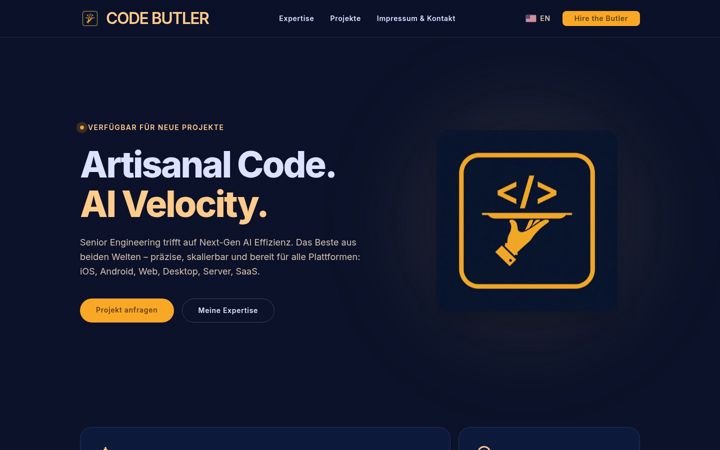 Screenshot of code-butler.de