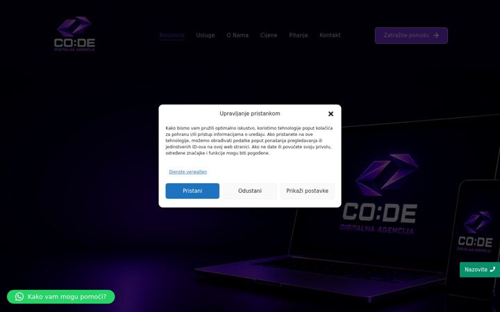 Screenshot of code-digital-agency.com