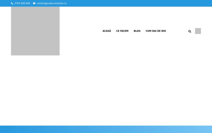 Screenshot of code-evolution.ro