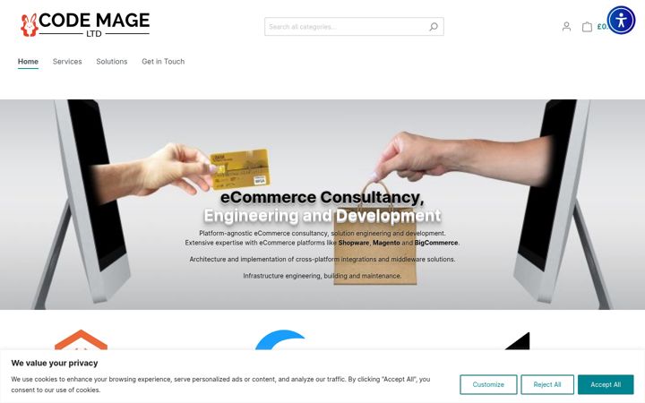 Screenshot of code-mage.com