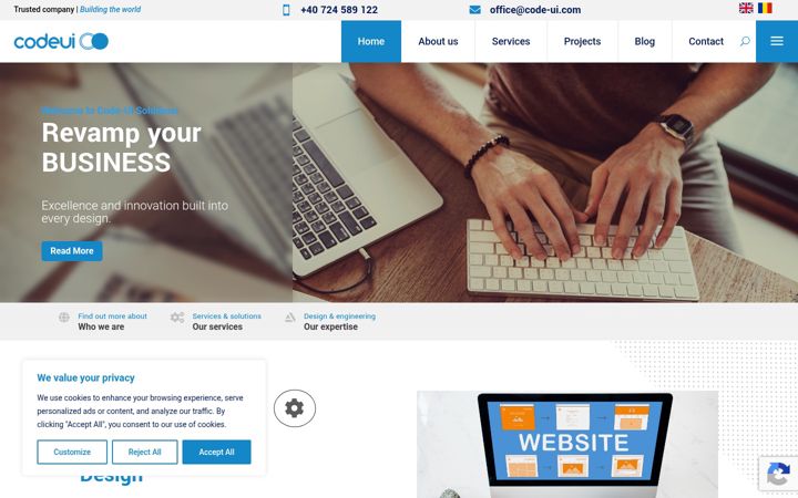 Screenshot of code-ui.com