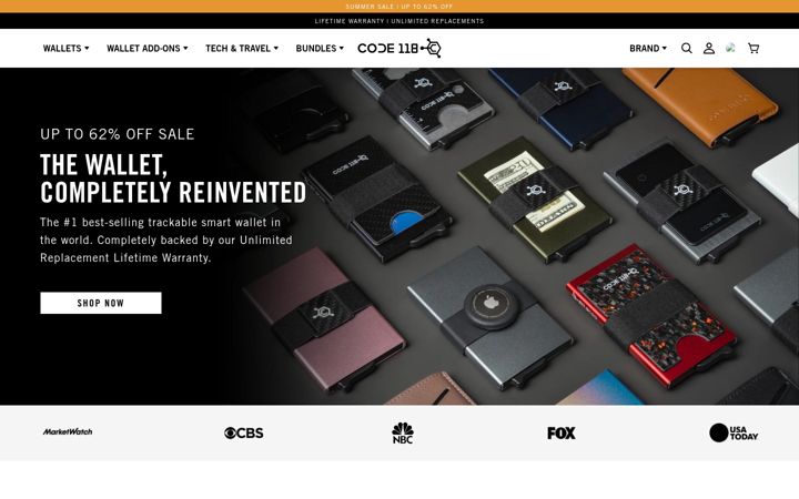 Screenshot von code-wallets.com