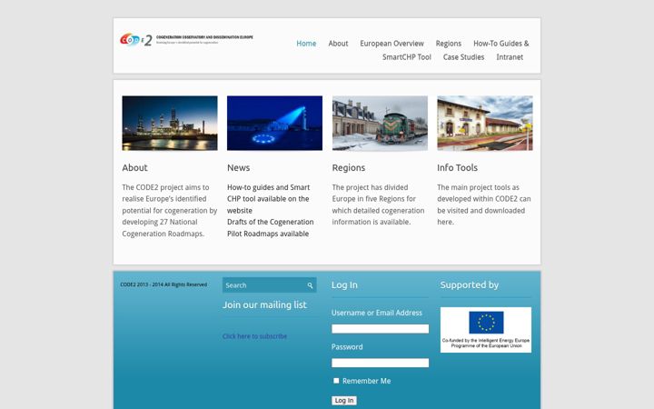 Screenshot of code2-project.eu