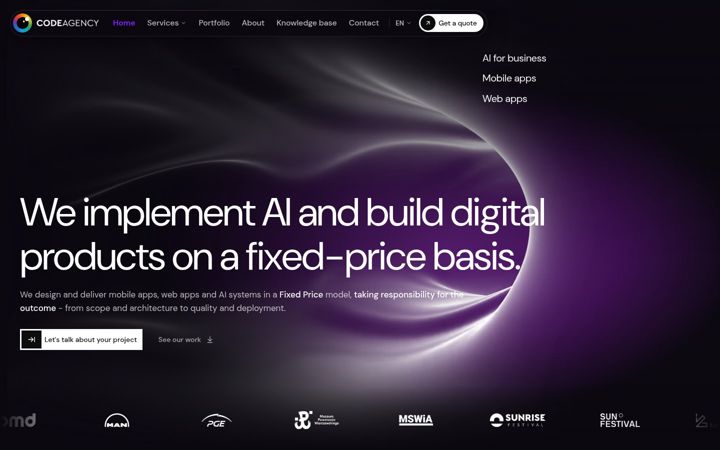 Screenshot of codeagency.pl