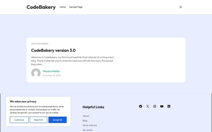 Ekrano kopija codebakery.net