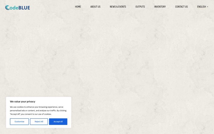Screenshot of codeblue-project.com