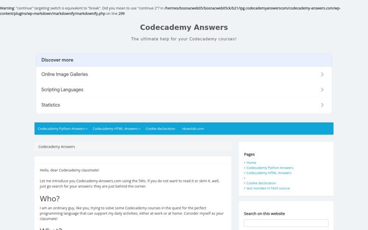 codecademy-answers.com