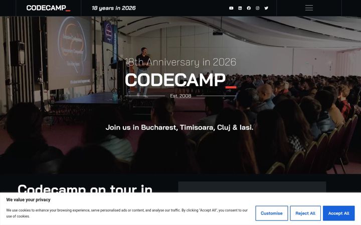 Screenshot of codecamp.ro