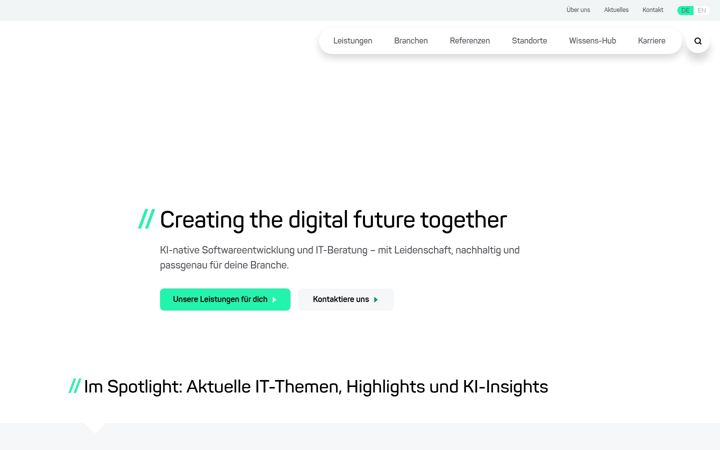 Screenshot of codecentric.de