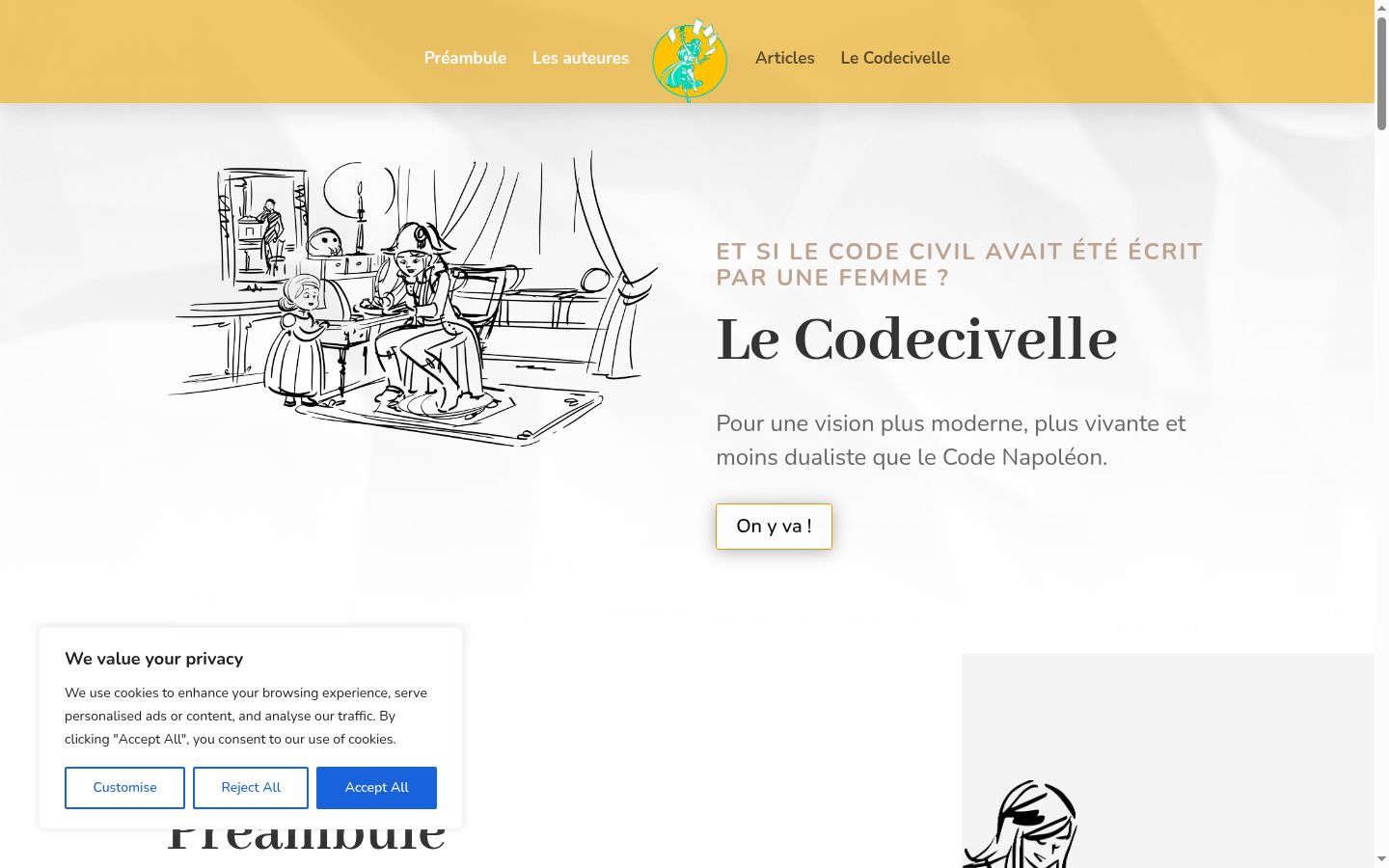 Screenshot tal-banner tal-kunsens muri qabel kwalunkwe interazzjoni