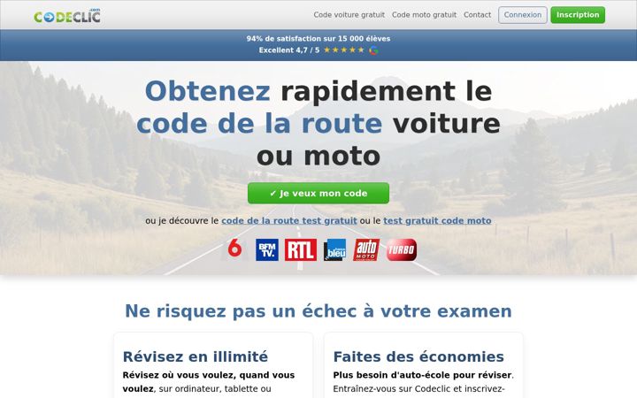 Screenshot of codeclic.com