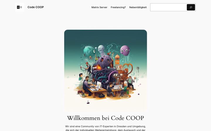 Screenshot of codecoop.de