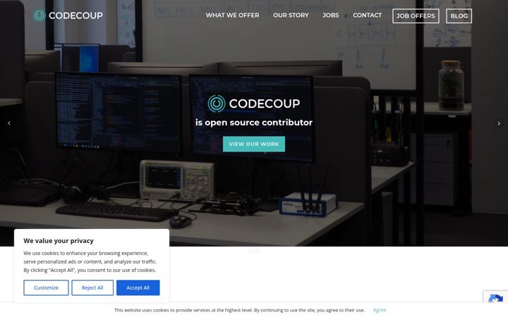 Snímek obrazovky codecoup.pl