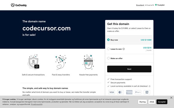 Screenshot of codecursor.com
