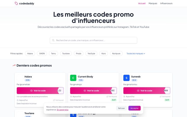 Screenshot of codedaddy.fr