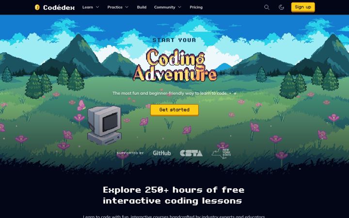 Screenshot of codedex.io