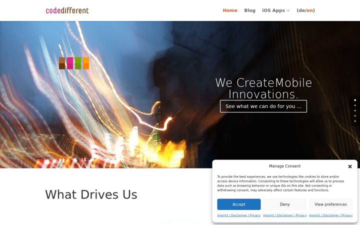 Screenshot of codedifferent.com