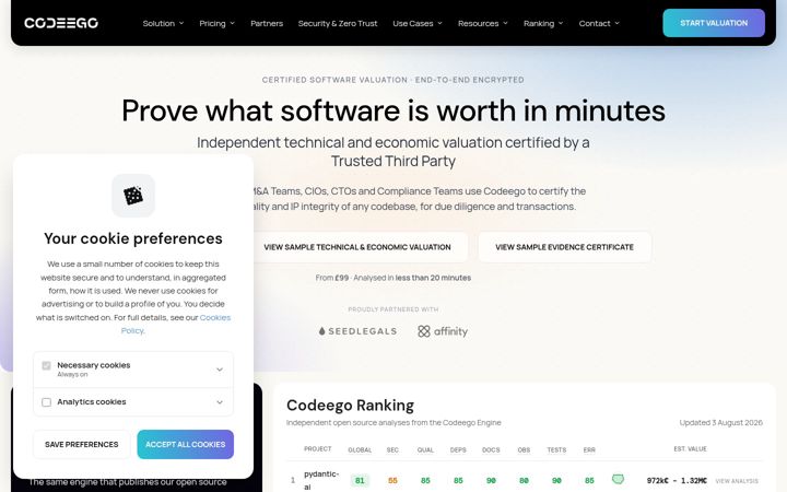 Screenshot of codeego.com