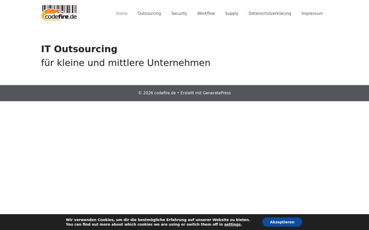 Screenshot of codefire.de