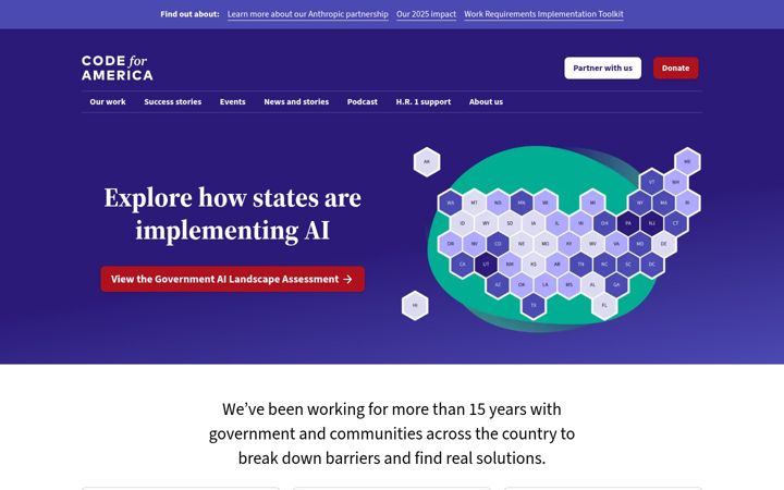 Screenshot of codeforamerica.org