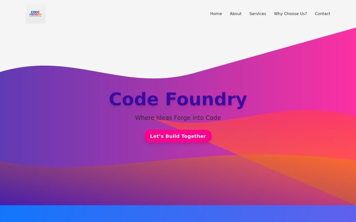 Screenshot of codefoundry.in