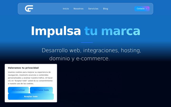 Screenshot of codefusion.es