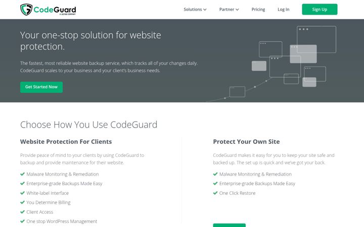 Screenshot of codeguard.com