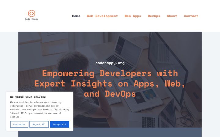 Screenshot of codehappy.org