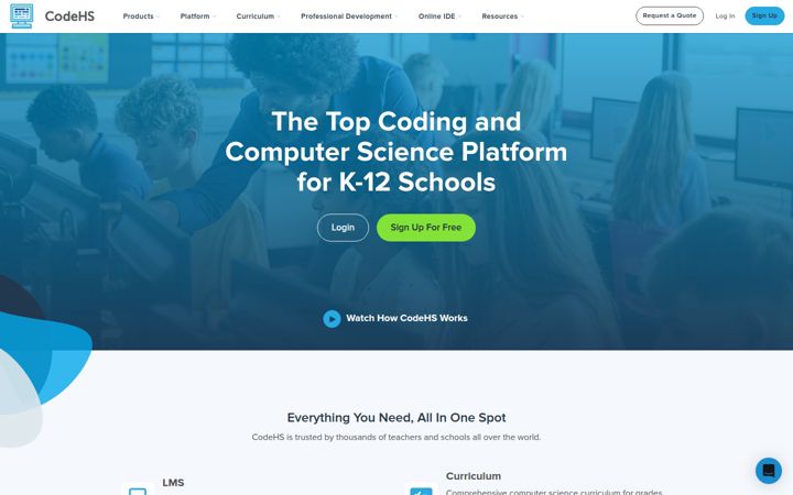 Zrzut ekranu codehs.com