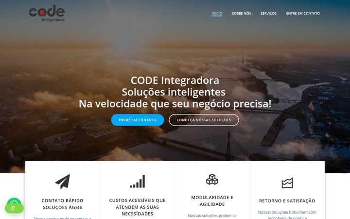Posnetek zaslona codeintegradora.com.br