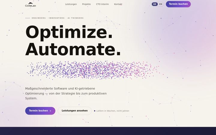 Screenshot of codelax.com