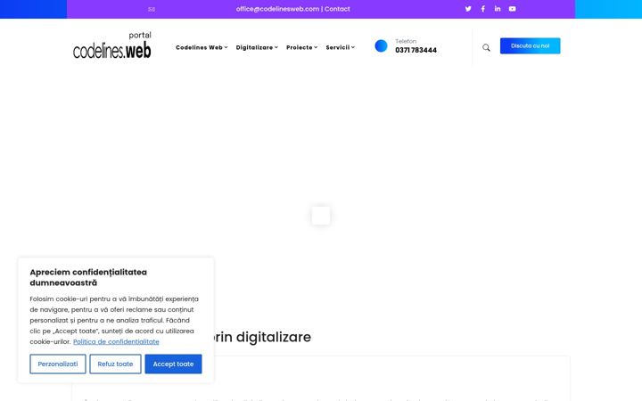 Screenshot of codelines.ro