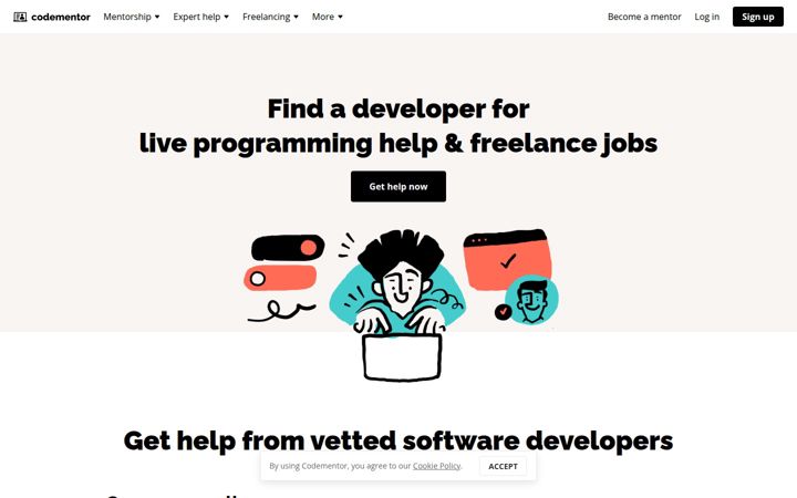 Zrzut ekranu codementor.io