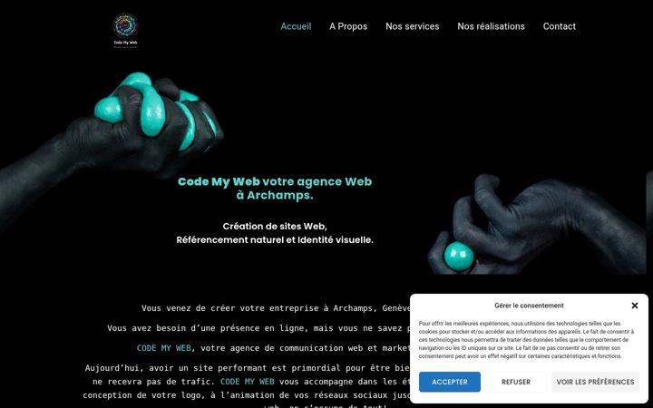 Screenshot di codemyweb.fr