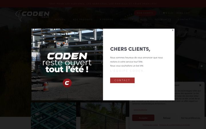 Screenshot of coden.be