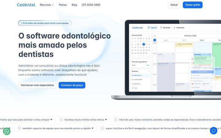 Zrzut ekranu codental.com.br