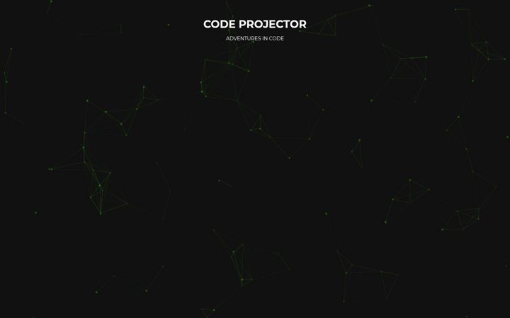 Screenshot of codeprojector.uk