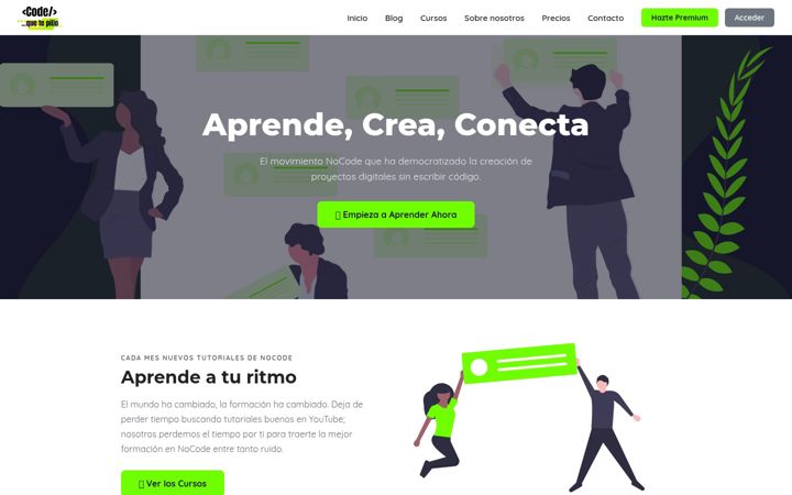 Screenshot of codequetepillo.com