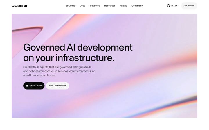 Kuvakaappaus sivustosta coder.com
