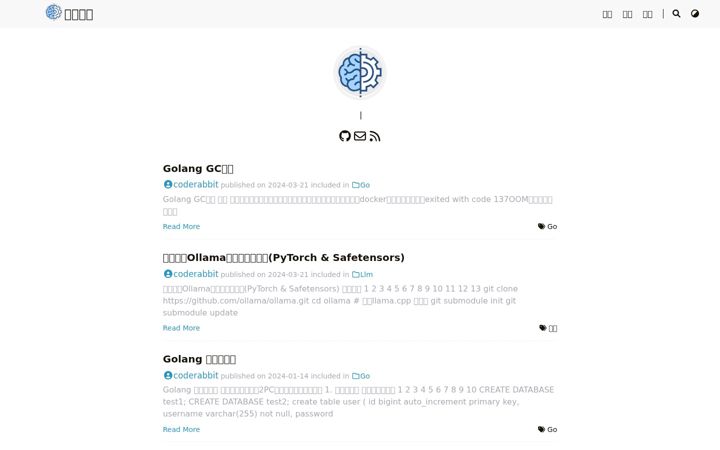Screenshot of coderabbitjiang.top