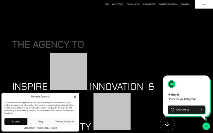 Snímek obrazovky coderagency.co.uk