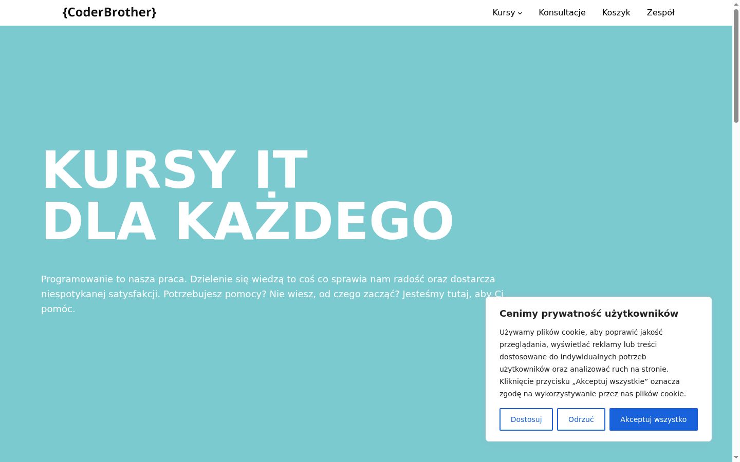 Snímek obrazovky baneru souhlasu zobrazeného před jakoukoli interakcí