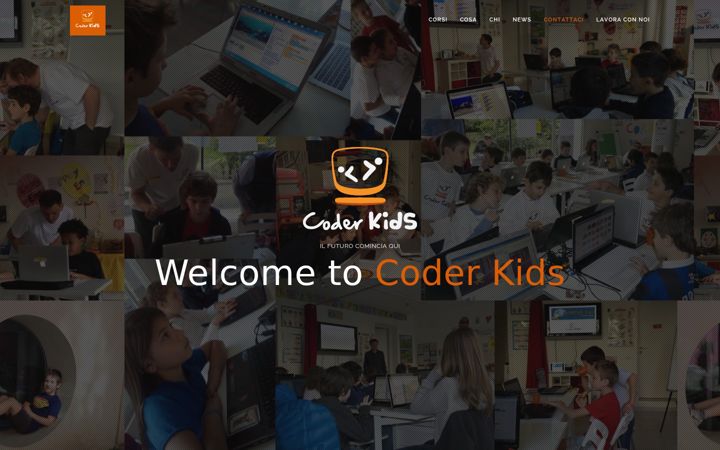 Screenshot of coderkids.it