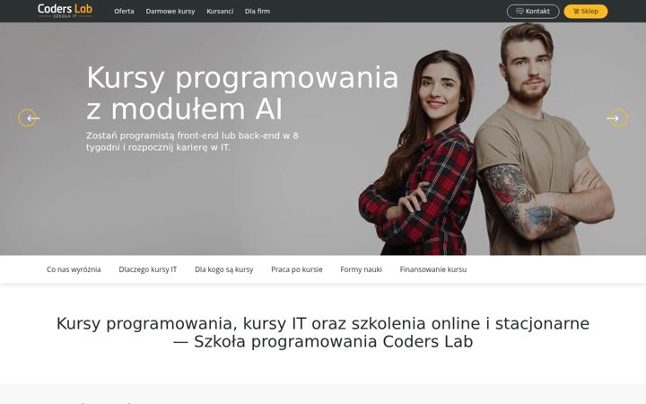 Screenshot of coderslab.pl
