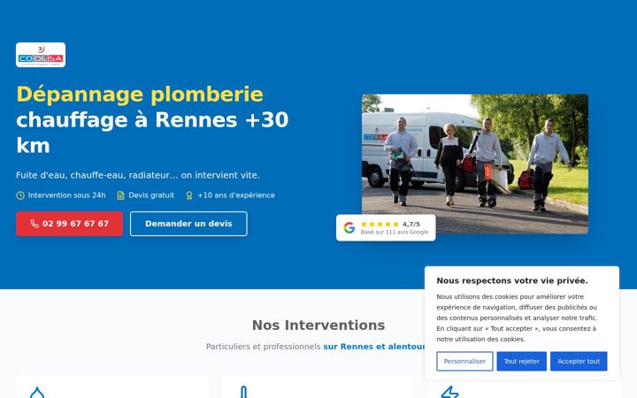 Screenshot di codesa-rennes.fr
