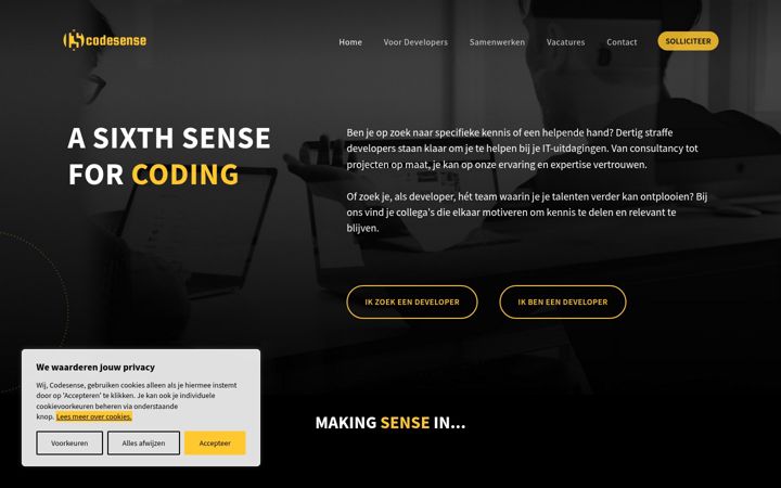 Screenshot of codesense.be