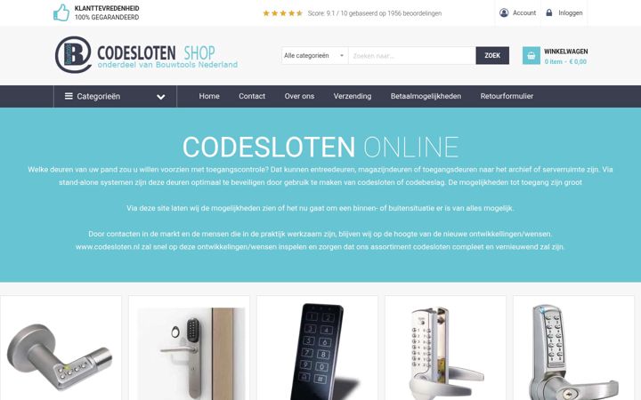 Screenshot of codesloten.nl