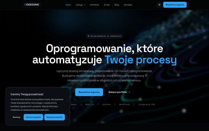 Screenshot of codesons.com